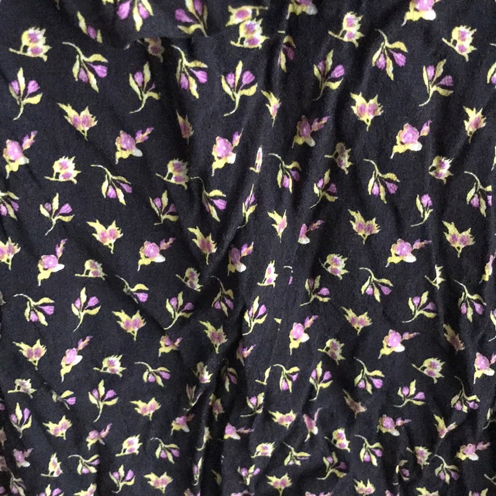 Black Floral with Peekaboo Shoulder